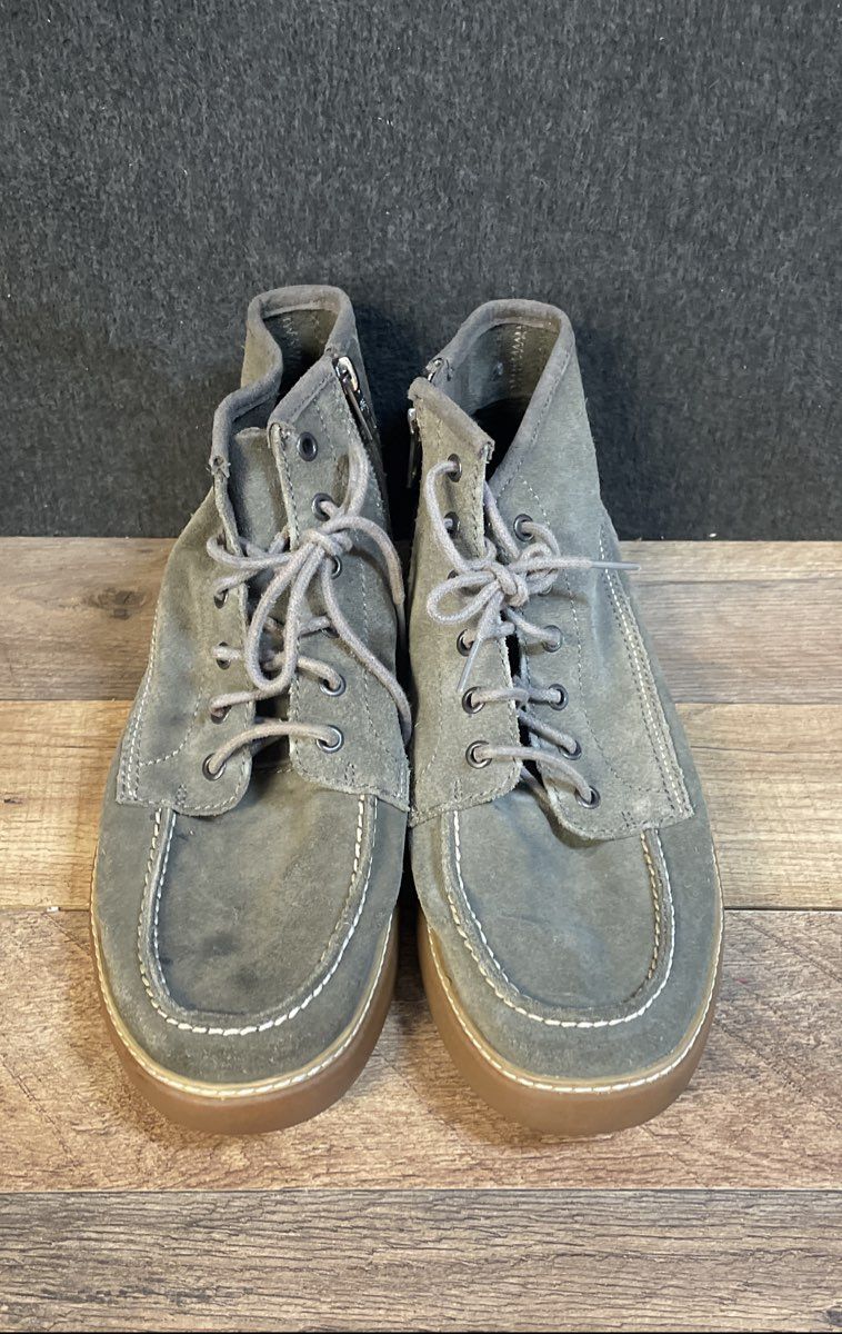 Timberland Earthkeepers Kempton Moc Toe Chukka Zip Gray Suede Boots Size 11