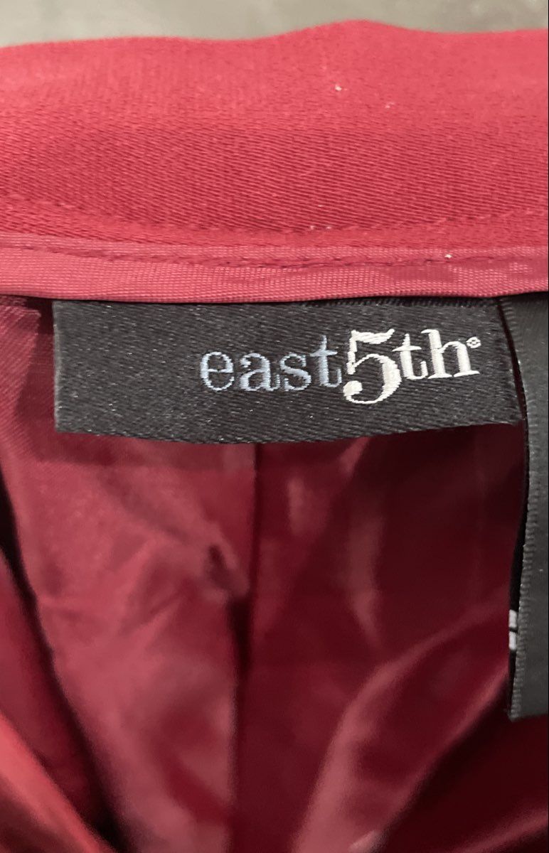 East 5th Women's Red Wide Leg Dress Pants Professional Lined Trousers Size 16