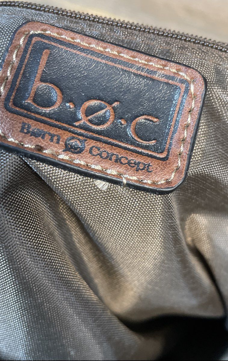b.o.c. Born Concept Brown Tan Faux Suede Leather Crossbody Purse Bag