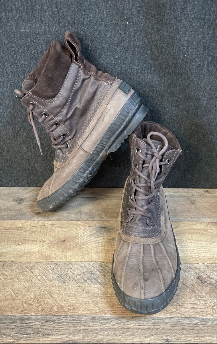 Sorel Cheyanne Lace Brown Waterproof Winter Duck Boots Men's Size 11