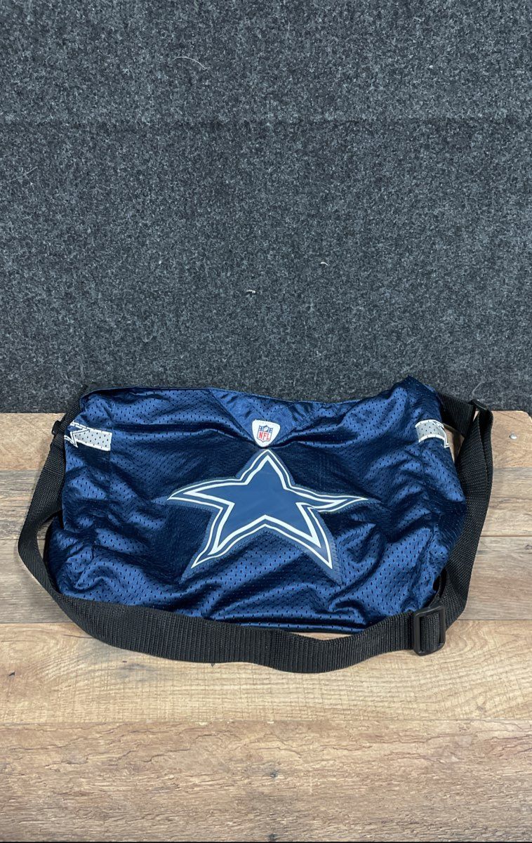 NFL Dallas Cowboys Little Earth Pro-FAN-ity Navy Jersey Mesh Messenger Bag