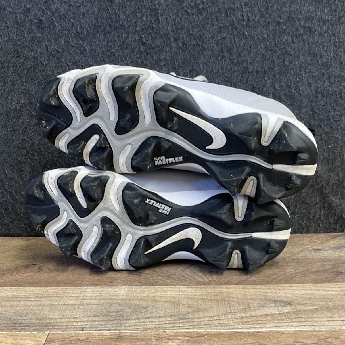 Nike Force Trout 9 Keystone Wolf Grey White Youth Baseball Cleats Size 1Y