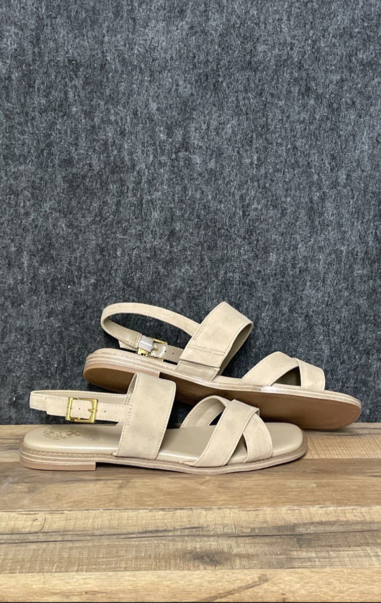 Vince Camuto Naima Tan Strappy Flat Slingback Sandals Women's Size 9.5