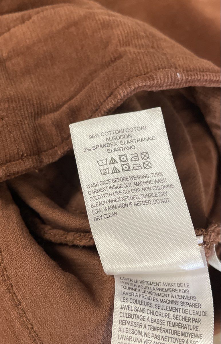Lucky Brand Stevie High Rise Flare Corduroy Pants Brown Women's Sz 2/26 R
