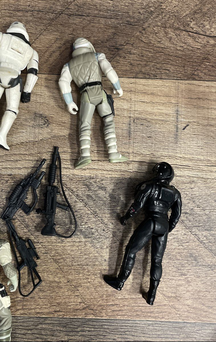 Vintage 90s Star Wars POTF2 Action Figure Lot 3.75" Kenner Sandtrooper Madine