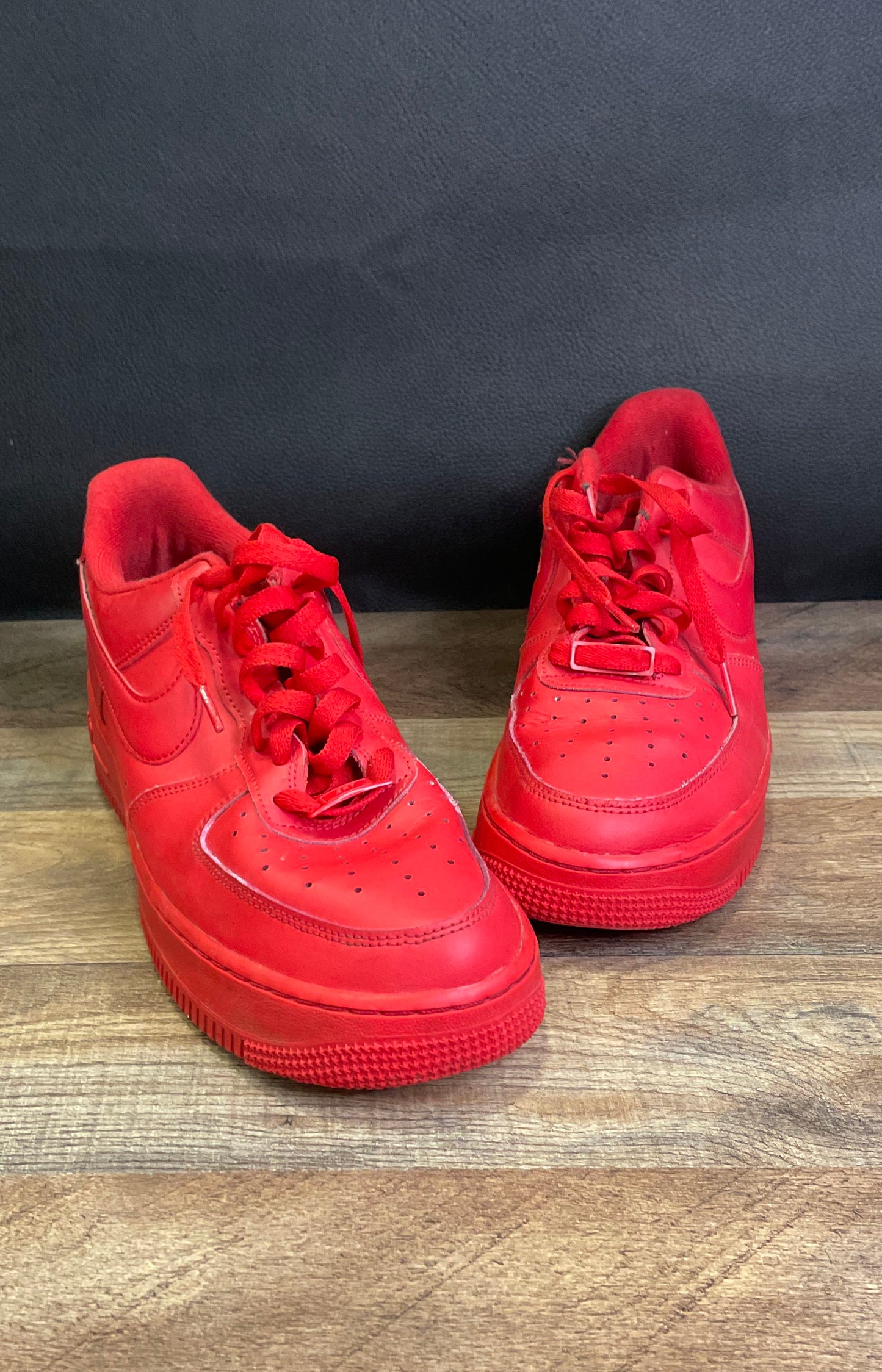 Nike Air Force 1 Low Triple Red University Red Sneakers Men's Size 10