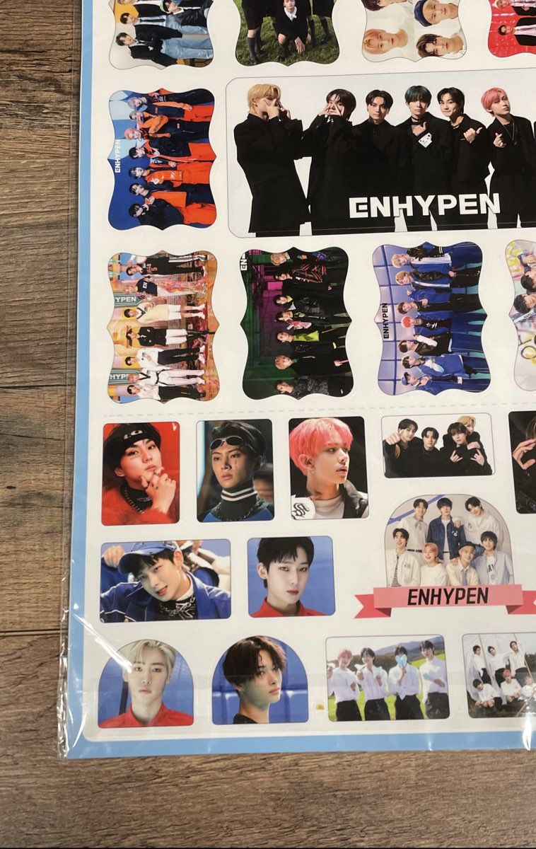 Enhypen Photo Poster & Sticker Sheet Set K-Pop Memorabilia Sealed Big Size Korea