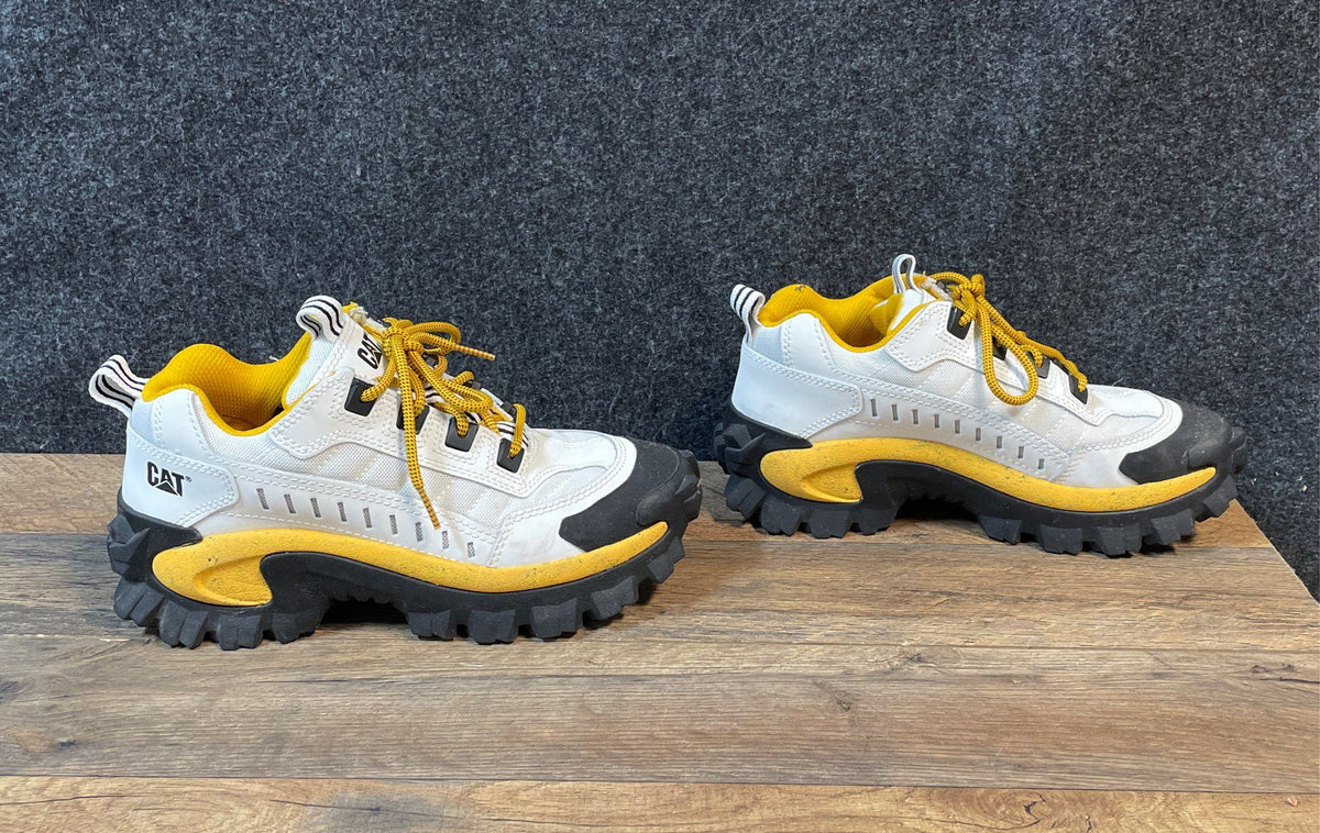 Caterpillar Intruder White Black Yellow Chunky Sneakers Men's Size 8