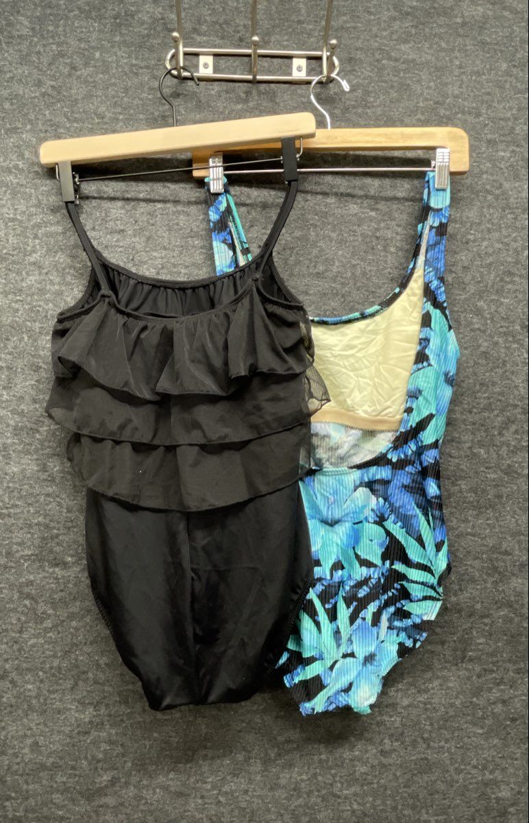 Vintage 90s One Piece Swimsuit Lot of 6 Catalina Maxine Hollywood Sz M 10