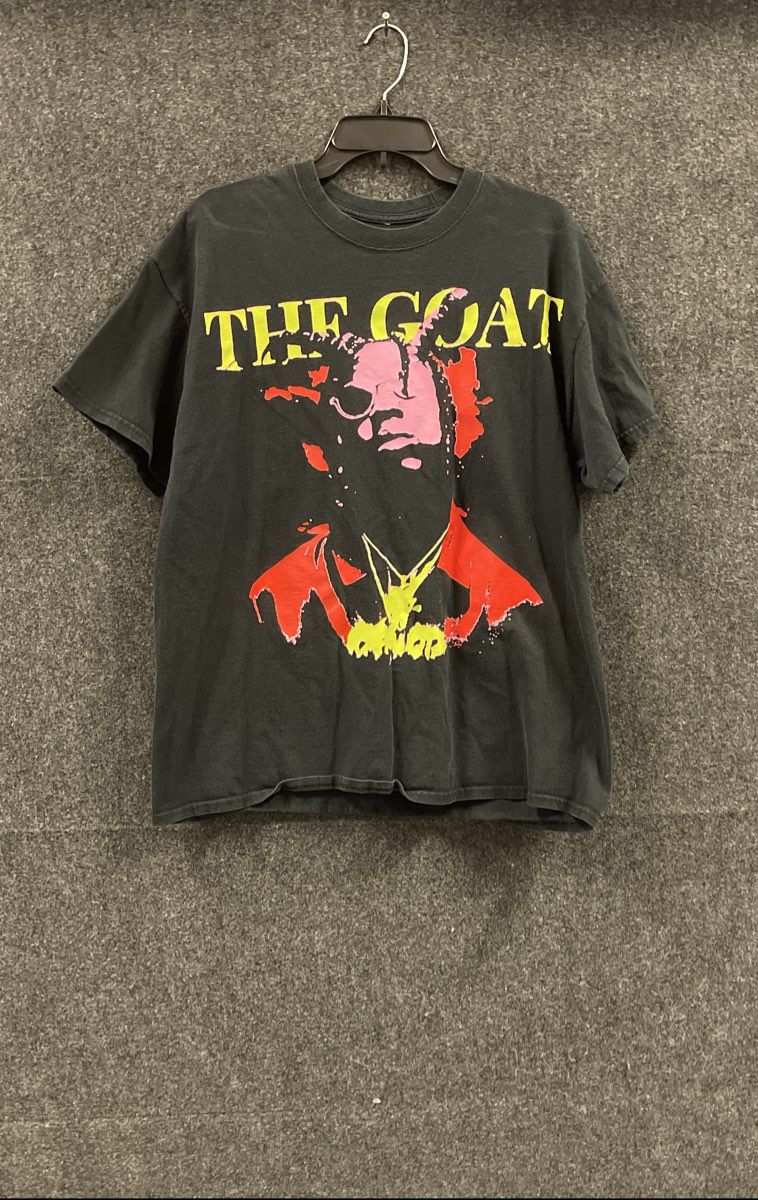 Polo G The Goat Album Merch Men's Graphic T-Shirt Black Faded Sz XL