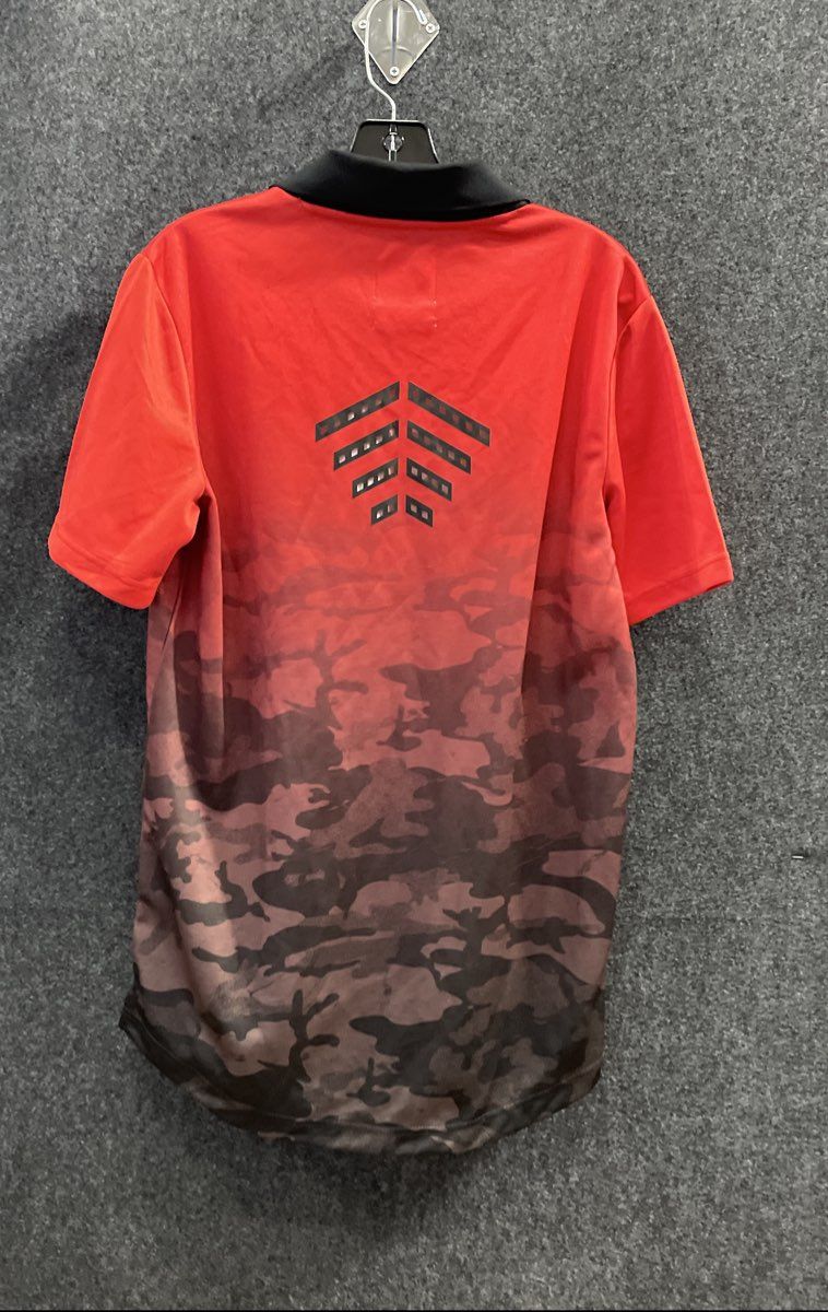 Puma Men's Football Tee Barbados Cherry Red Camo Sz M NWT