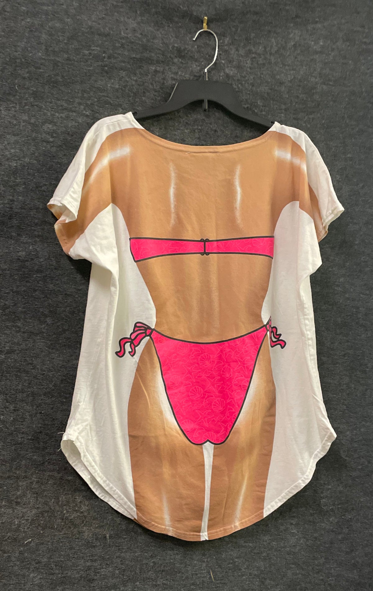 Vintage 90s LA Imprints Bikini Body Novelty T-Shirt Cover Up Sz One Size