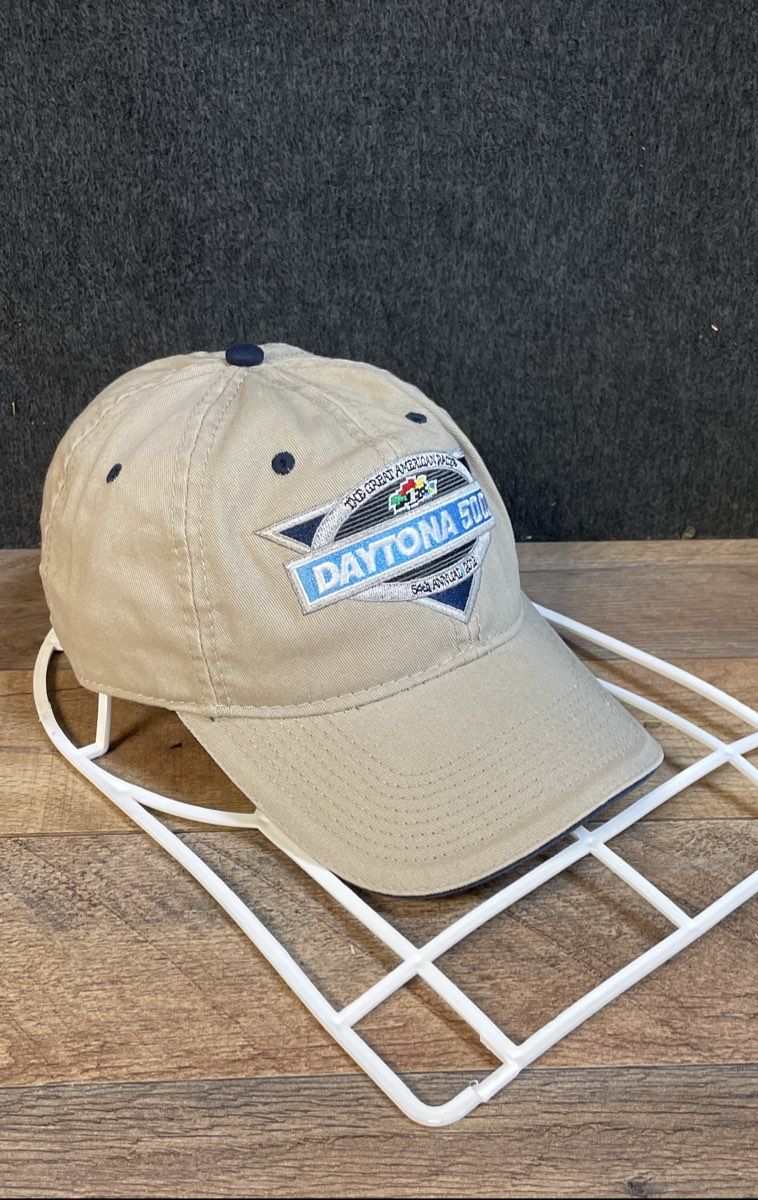 NASCAR Daytona 500 Hat 54th Annual 2012 Beige Adjustable Racing Baseball Cap
