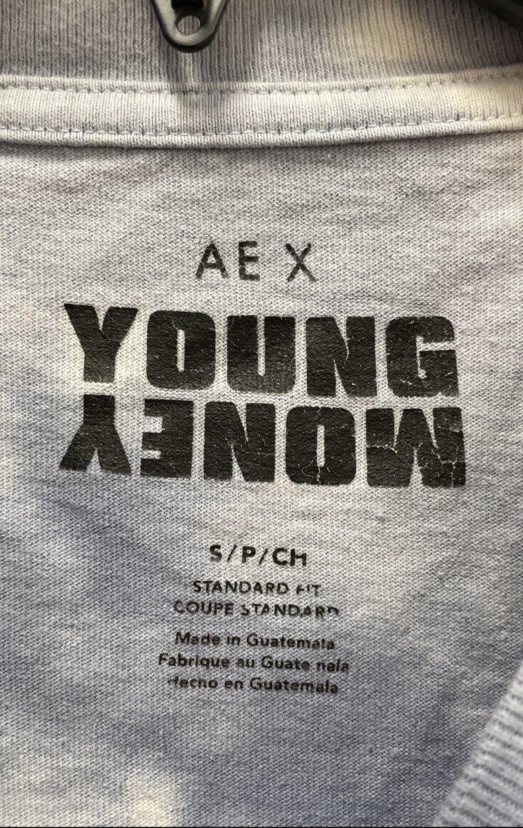 American Eagle Tie Dye Long Sleeve Graphic T-Shirt Sz S