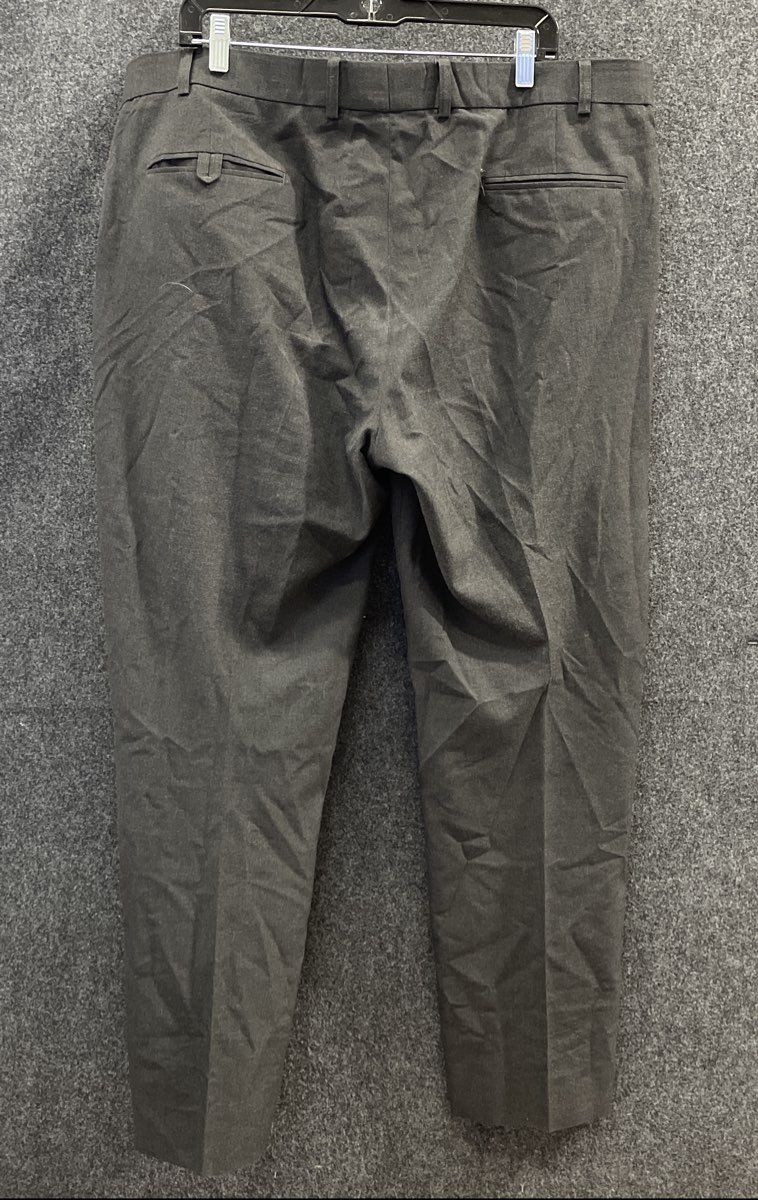 Alexandre London Men's Saville Row Tailored Black Trousers Slacks Sz 42