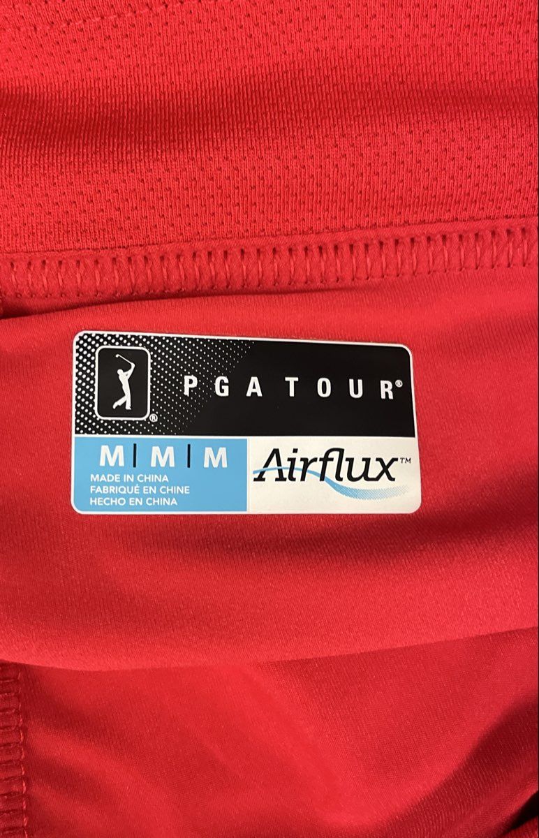 PGA Tour Women's Red Airflux Performance Golf Skort Size M