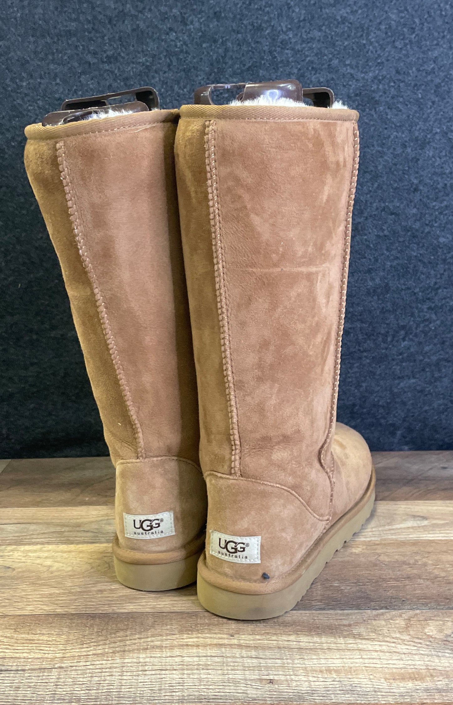 UGG Classic Tall Chestnut Sheepskin Boots Women's Size 10
