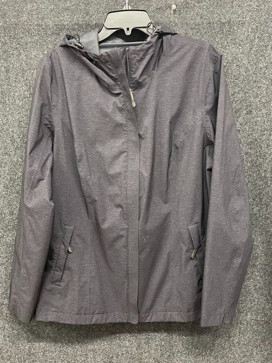 32° Cool Women's Gray Hooded Full Zip Lightweight Windbreaker Jacket Size XL