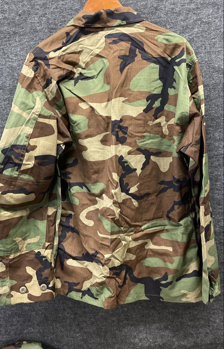 Lion Apparel Men's Woodland Camo BDU Coat Jacket 100% Cotton Station Wear Sz L-R