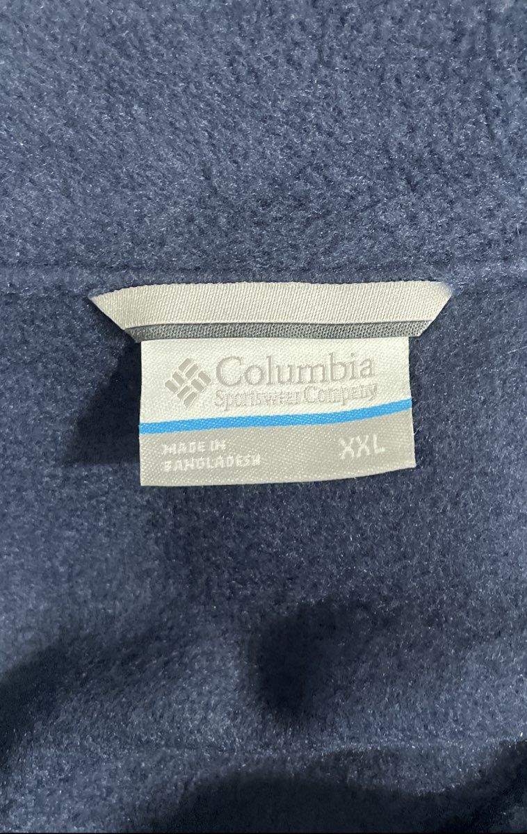Columbia Men's Blue Colorblock Steens Mountain Half Zip Fleece Pullover Sz XXL