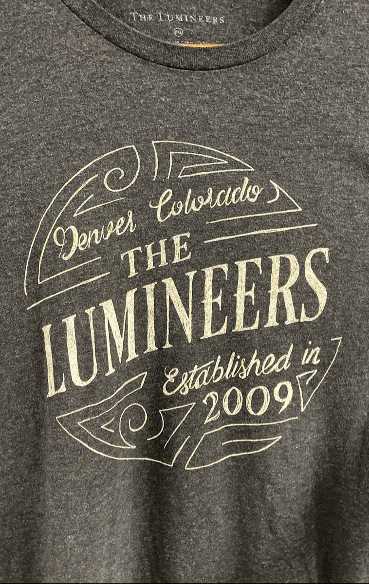 Men's Size XXL Black The Lumineers Denver Colorado Est. 2009 Tshirt