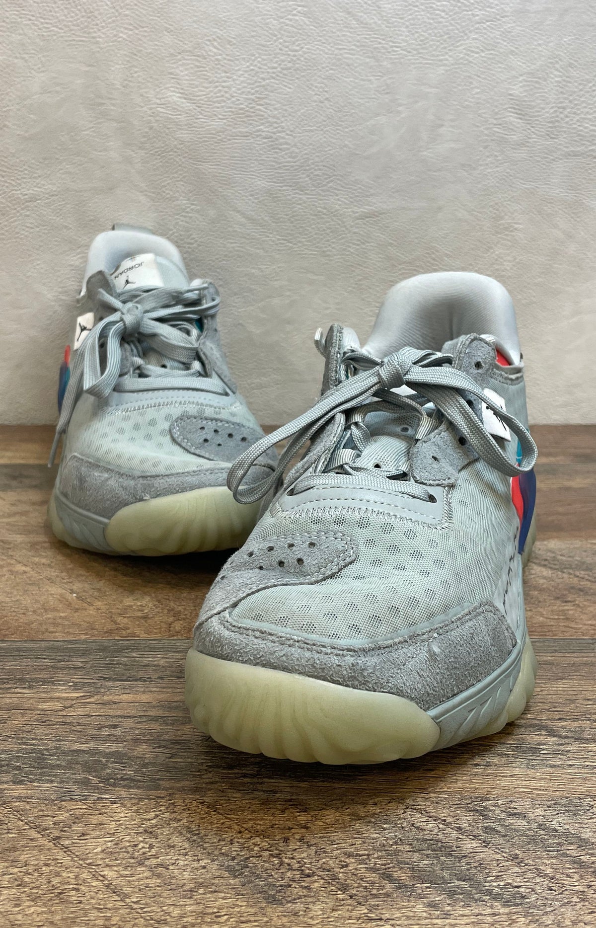 Jordan Delta 2 Pure Platinum Grey Fog Multi-Color Sneakers Men's Size 9