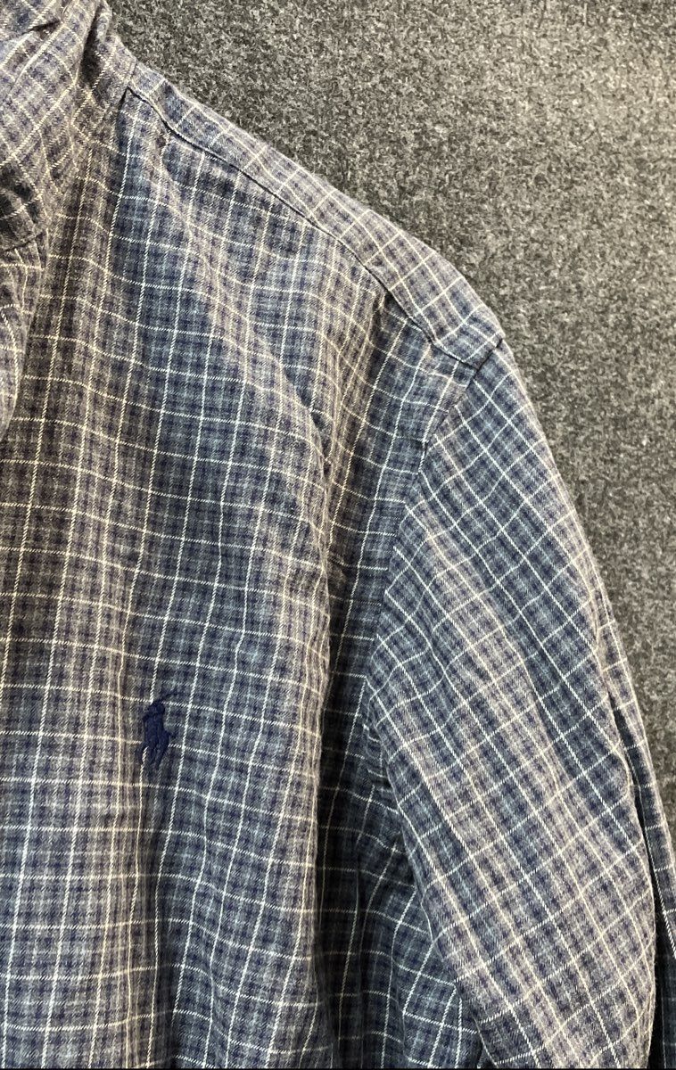Polo Ralph Lauren Men's Stanton Classic Fit Plaid Cotton Button Down Shirt Sz M