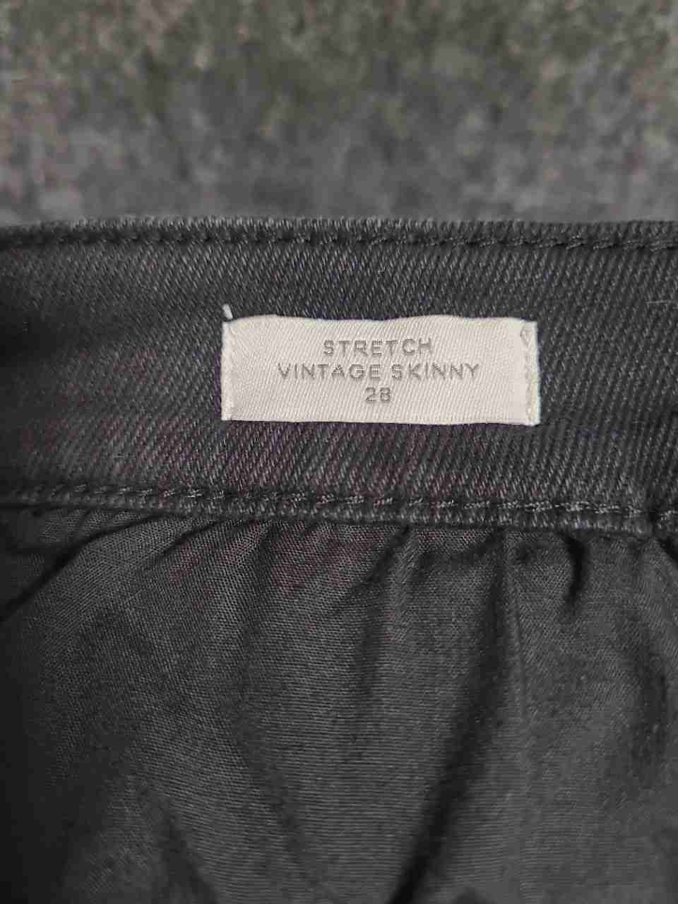 PacSun Women's Raven Black Stretch Vintage Skinny Jeans High Rise NWT Size 28
