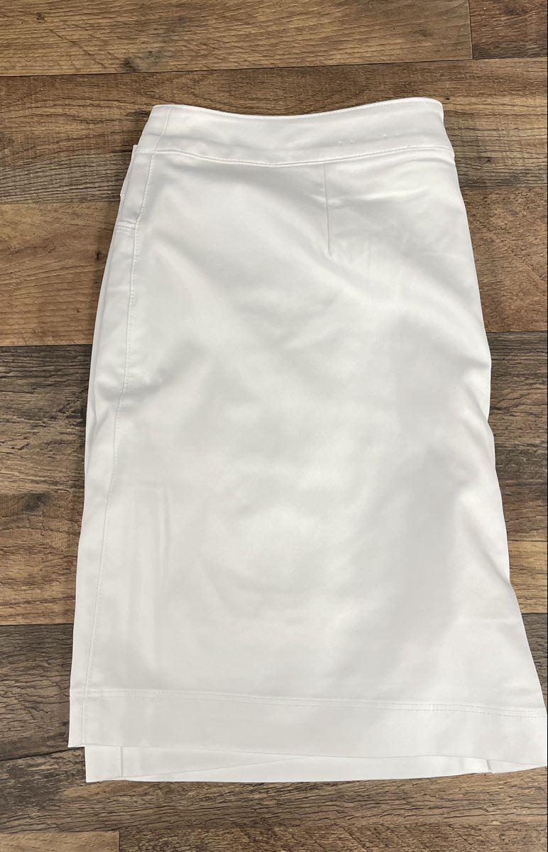 PGA Tour Women's White Golf Skort Performance Stretch Skirt Sz 8 Activewear