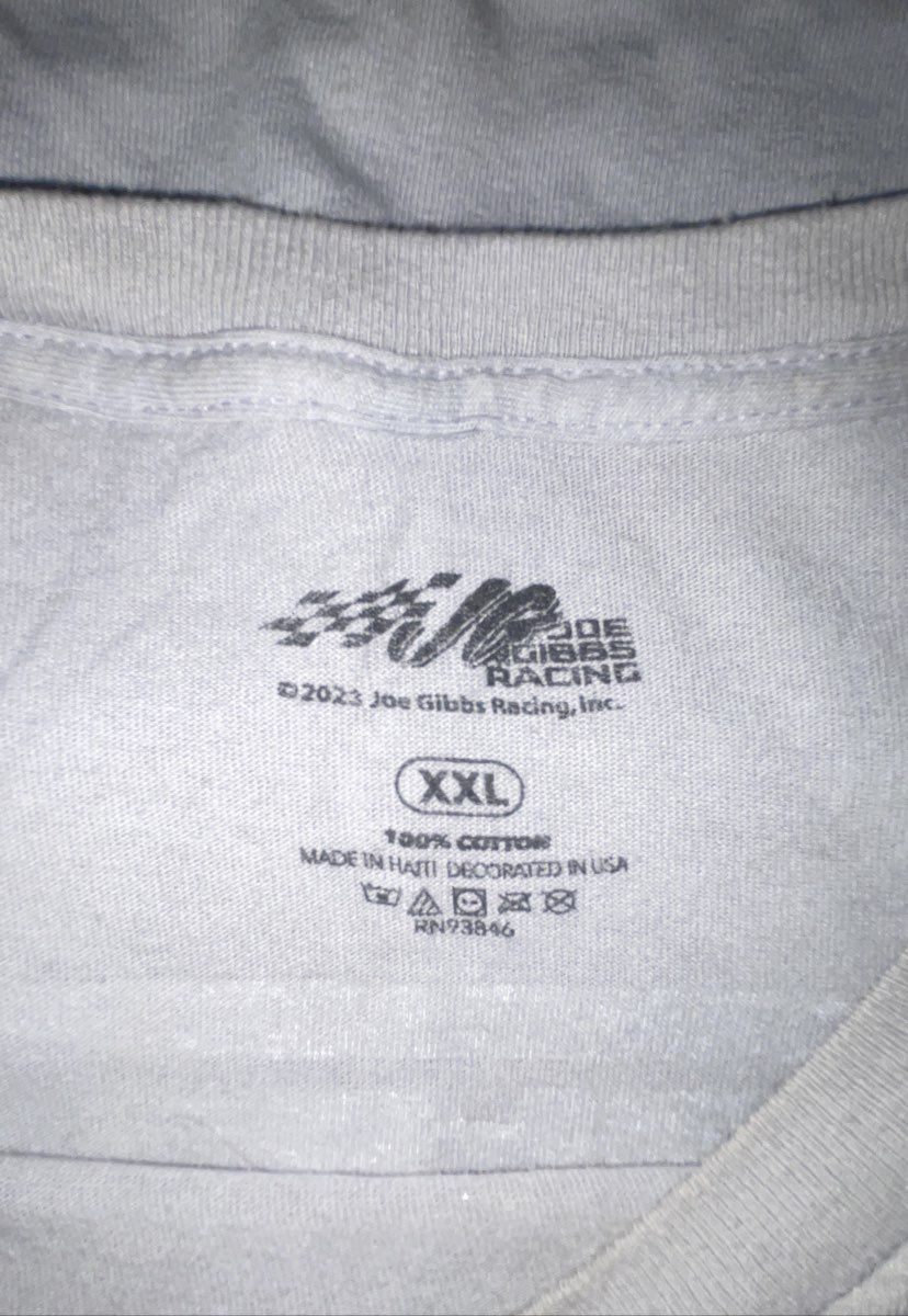 NASCAR T-Shirt Lot 2 Shirts Jeff Gordon 24 DuPont Sammy Smith 18 Joe Gibbs