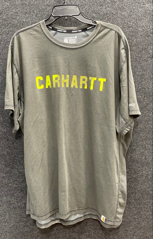 Carhartt Men's Gray Force Relaxed Fit Short Sleeve Graphic T-Shirt TK5203-M 2XL