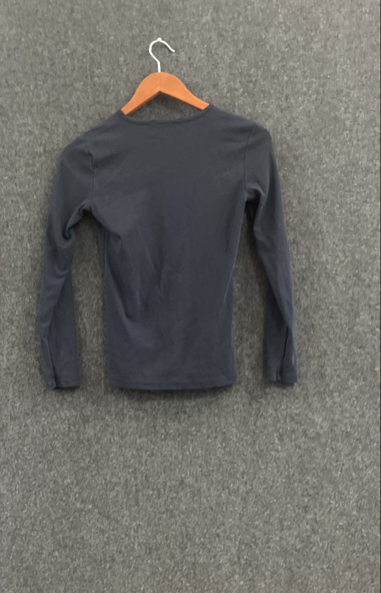 Lauren Ralph Lauren Women's Long Sleeve Crewneck T-Shirt Navy Blue Sz XS