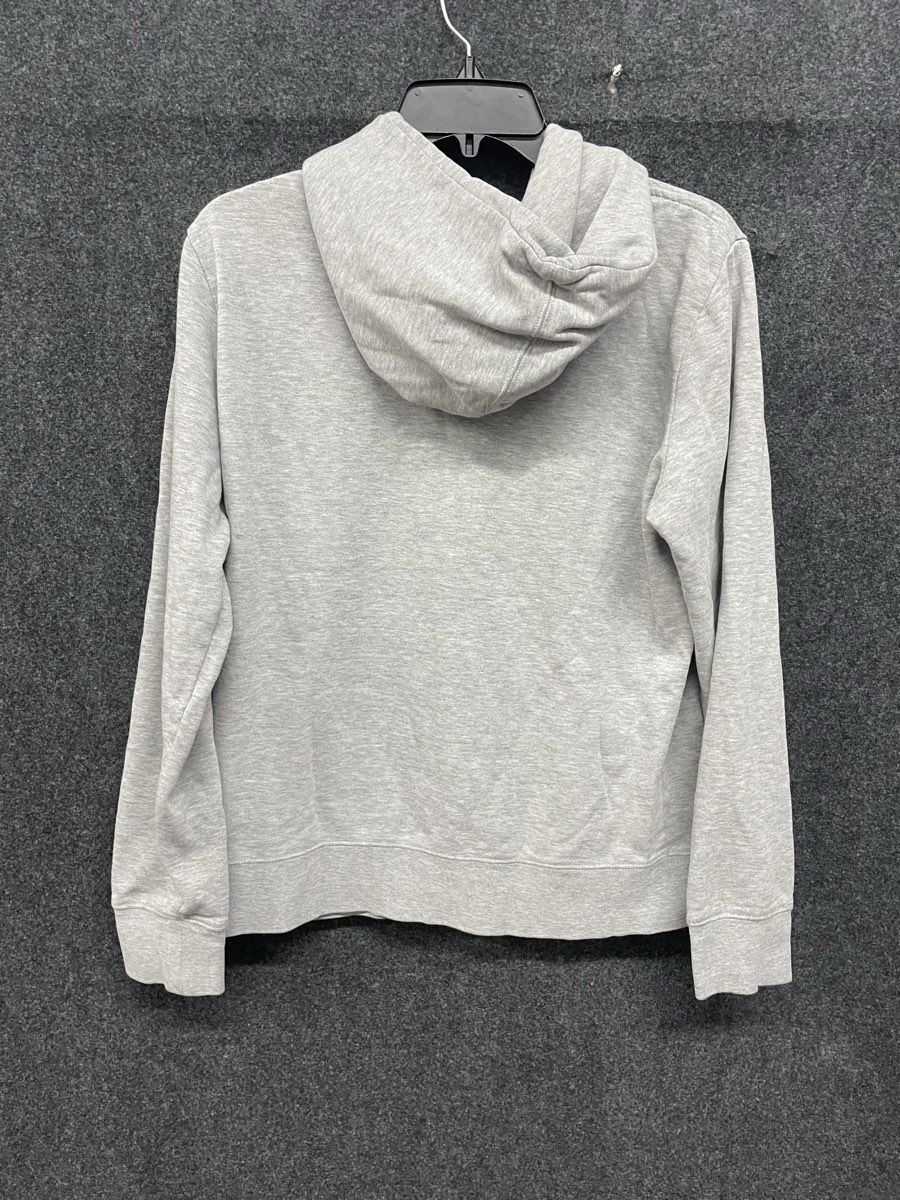 The North Face Women's Heather Gray Pink Logo Pullover Hoodie Size Large