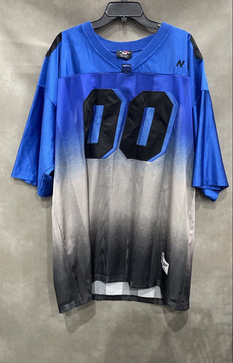 Vintage 90s Arctic New York 00 Ombre Mesh Sports Jersey XL