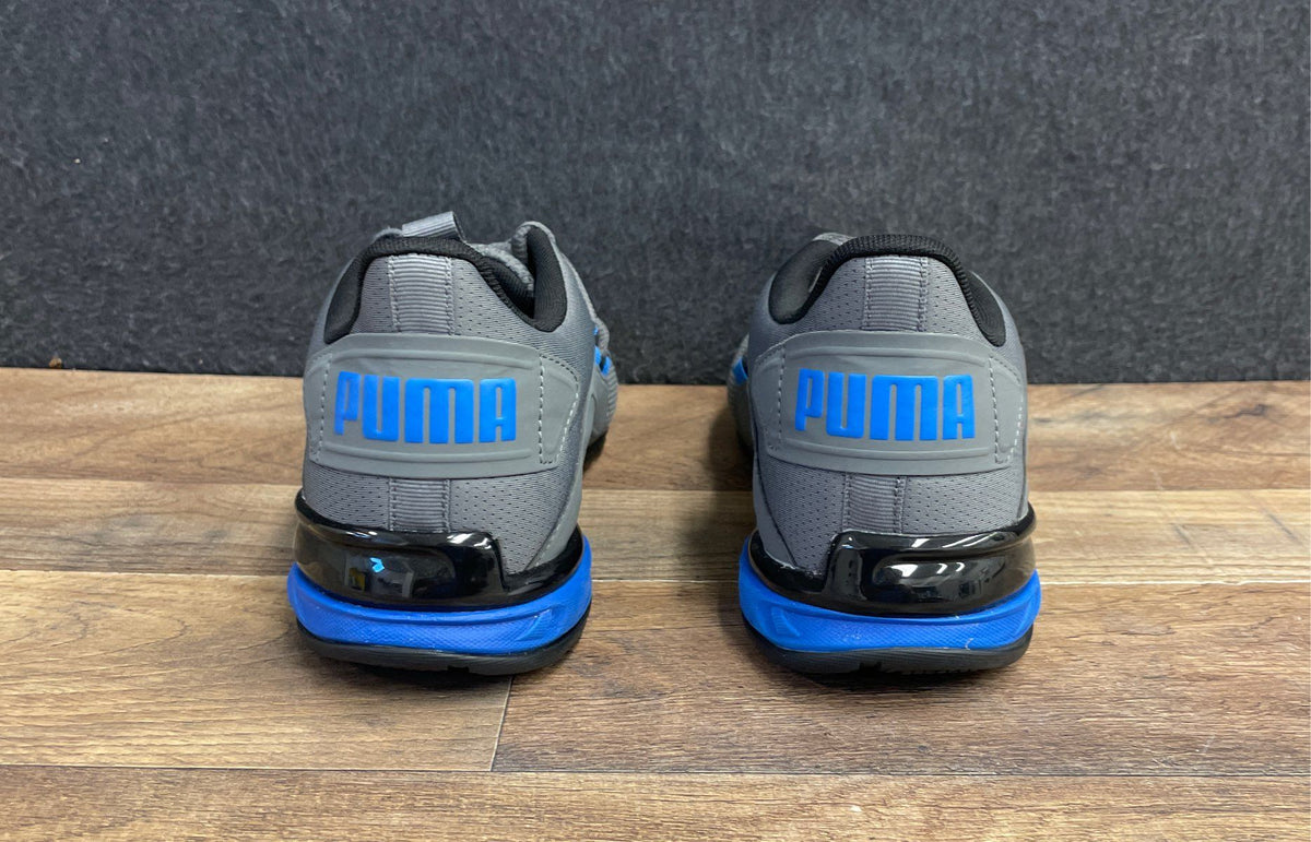 Puma Axelion Grey Blue Men's Athletic Running Shoes Size 8