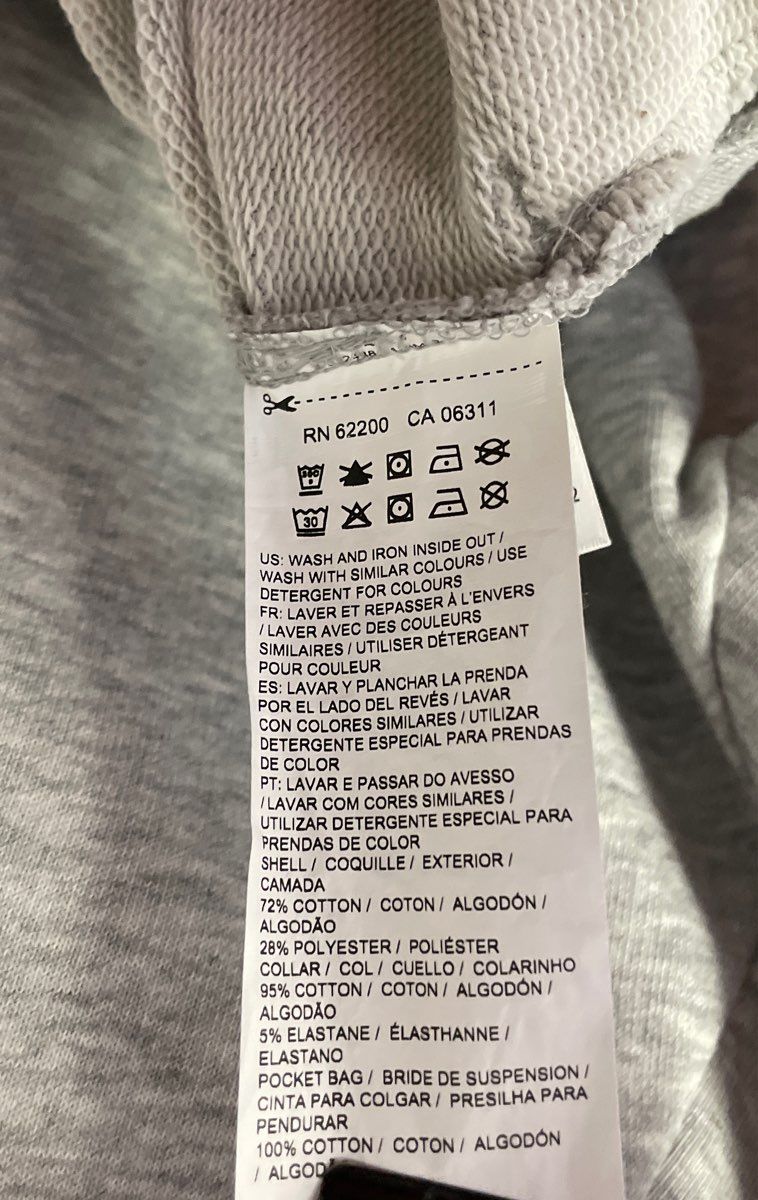 Puma Women's Full Zip Track Jacket Gray Heather White Raglan Sleeve Size S