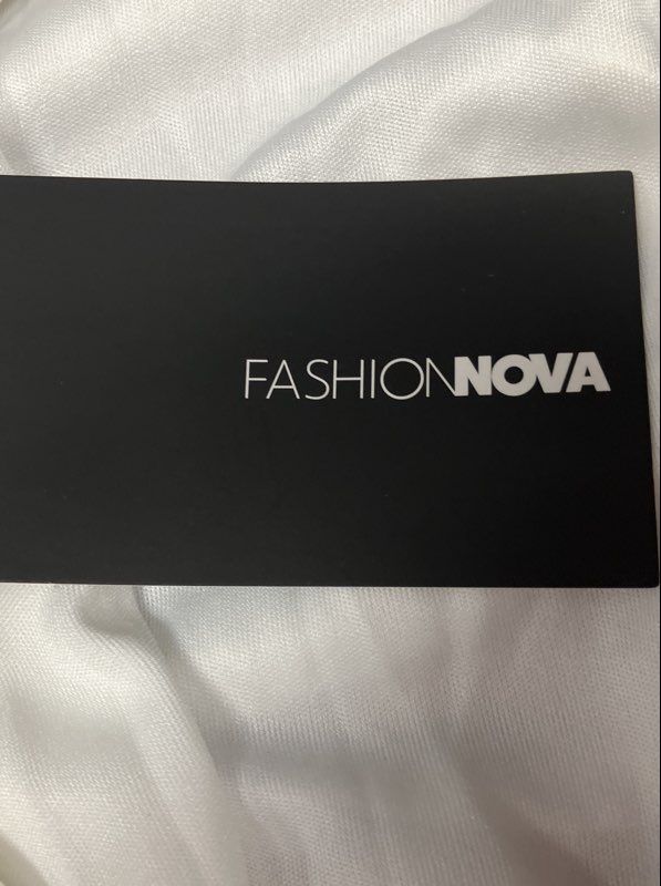 Fashion Nova Women's Cardi Party Ruched Dress White Maxi Gown NWT Size XS