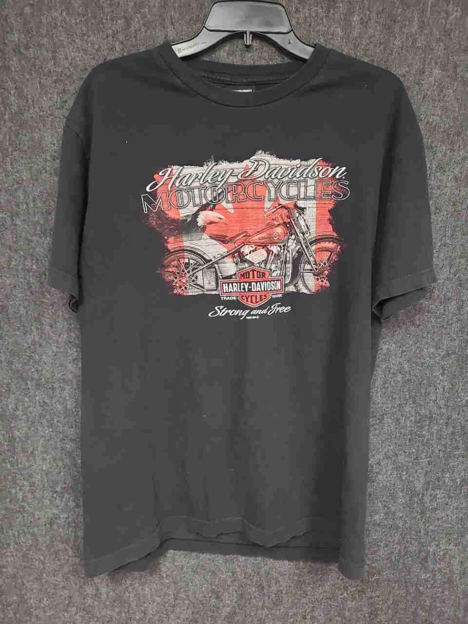 Harley-Davidson Clare's At The Falls Niagara Falls Canada T-Shirt Black Sz L