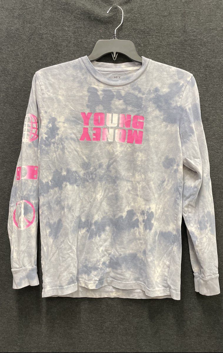 American Eagle Tie Dye Long Sleeve Graphic T-Shirt Sz S