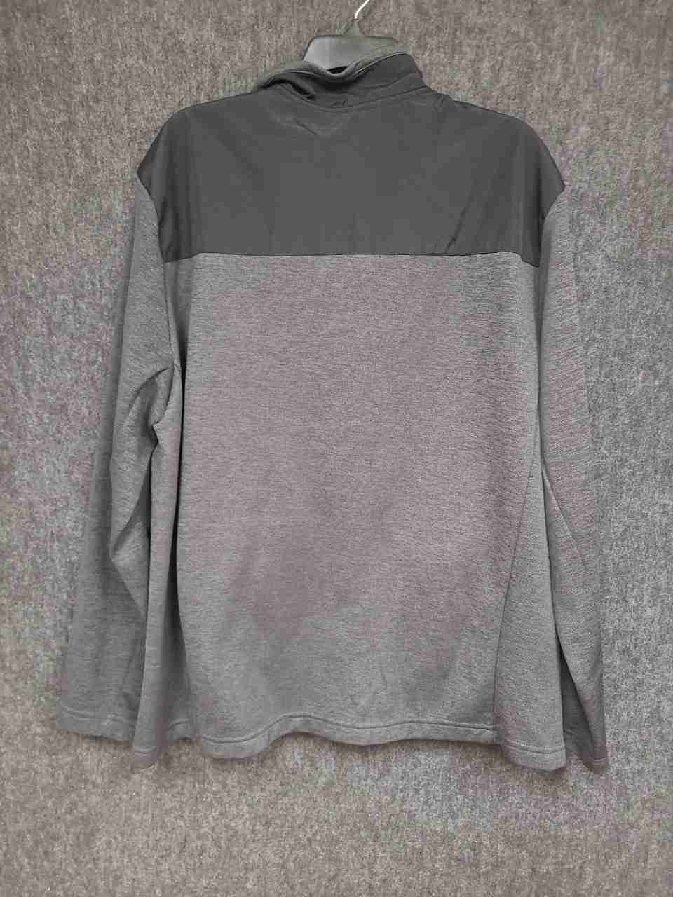 Orvis Men's Classic Collection Gray Contrast Full Zip Sweater Fleece Jacket XL