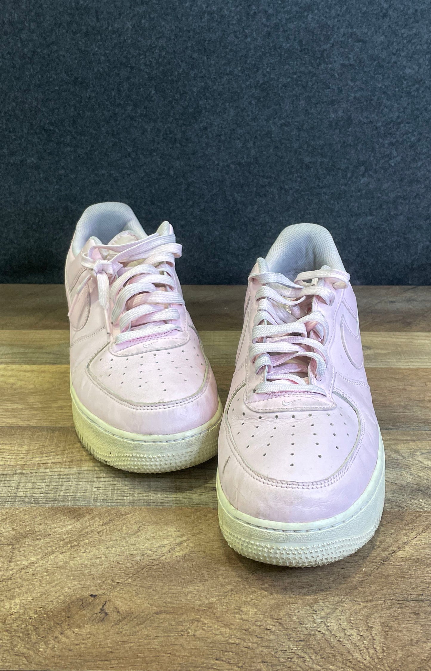 Nike Air Force 1 Low Rose Pink Foam University Red Sneakers Men's Size 12 COA