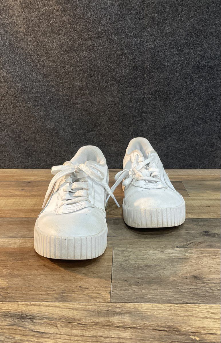 Puma Cali Court White Leather Platform Women's Sneakers Size 8.5