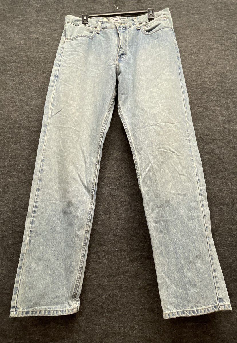 Harley-Davidson Men's Light Wash Straight Leg MotorClothes Jeans 34x34