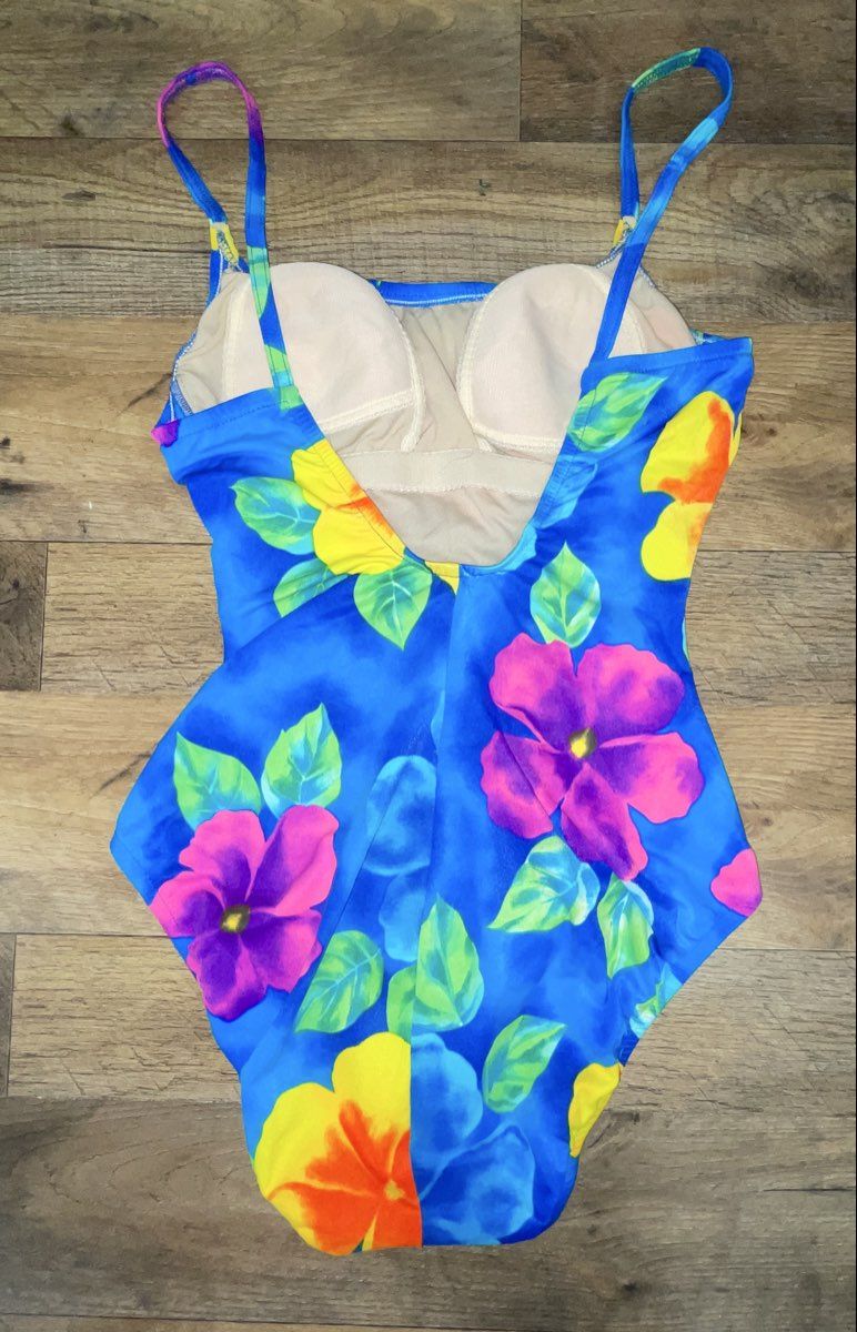Lot of 3 Vintage 90s One Piece Swimsuits Cole of California Backflips Sz 6-12