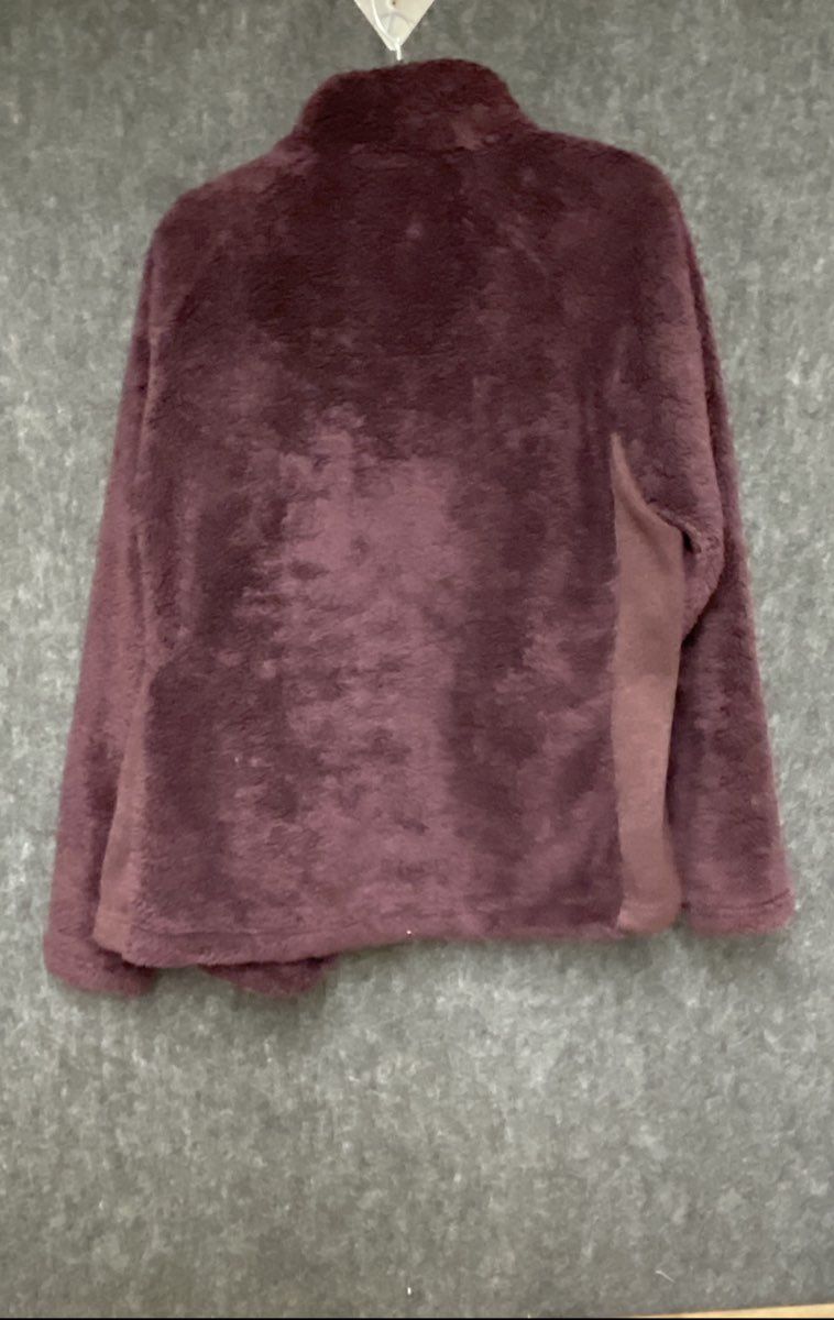ZeroXposur Women's Purple Sherpa Fleece Full Zip High Pile Jacket Sz XL