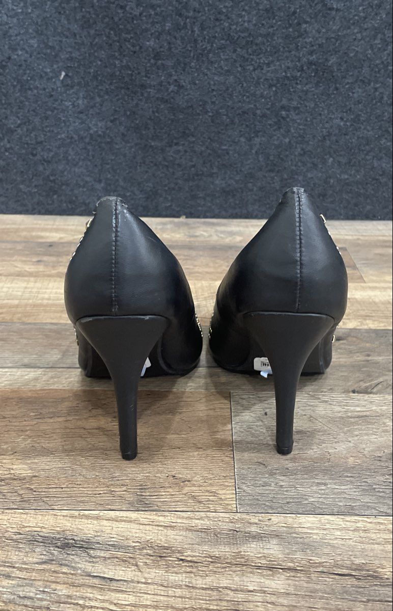 Lane Bryant Black Studded Pointed Toe Stiletto Heel Pumps Women's Size 7W
