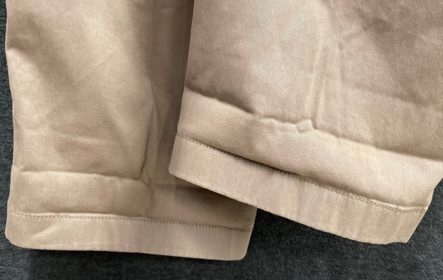 Coldwater Creek Women's Tan Textured Chino Pants Khaki Straight Leg Sz 12