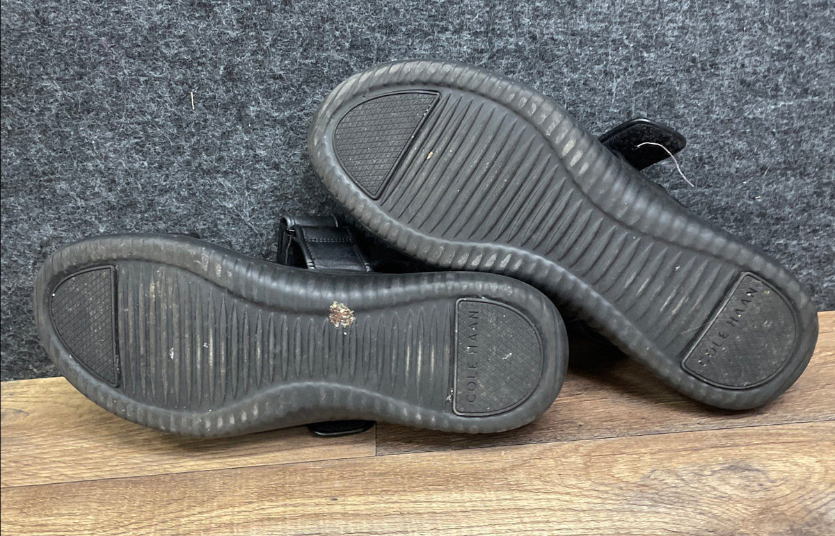 Cole Haan Black Leather Strappy Grand Ambition Carmel Sport Sandals Size 9B