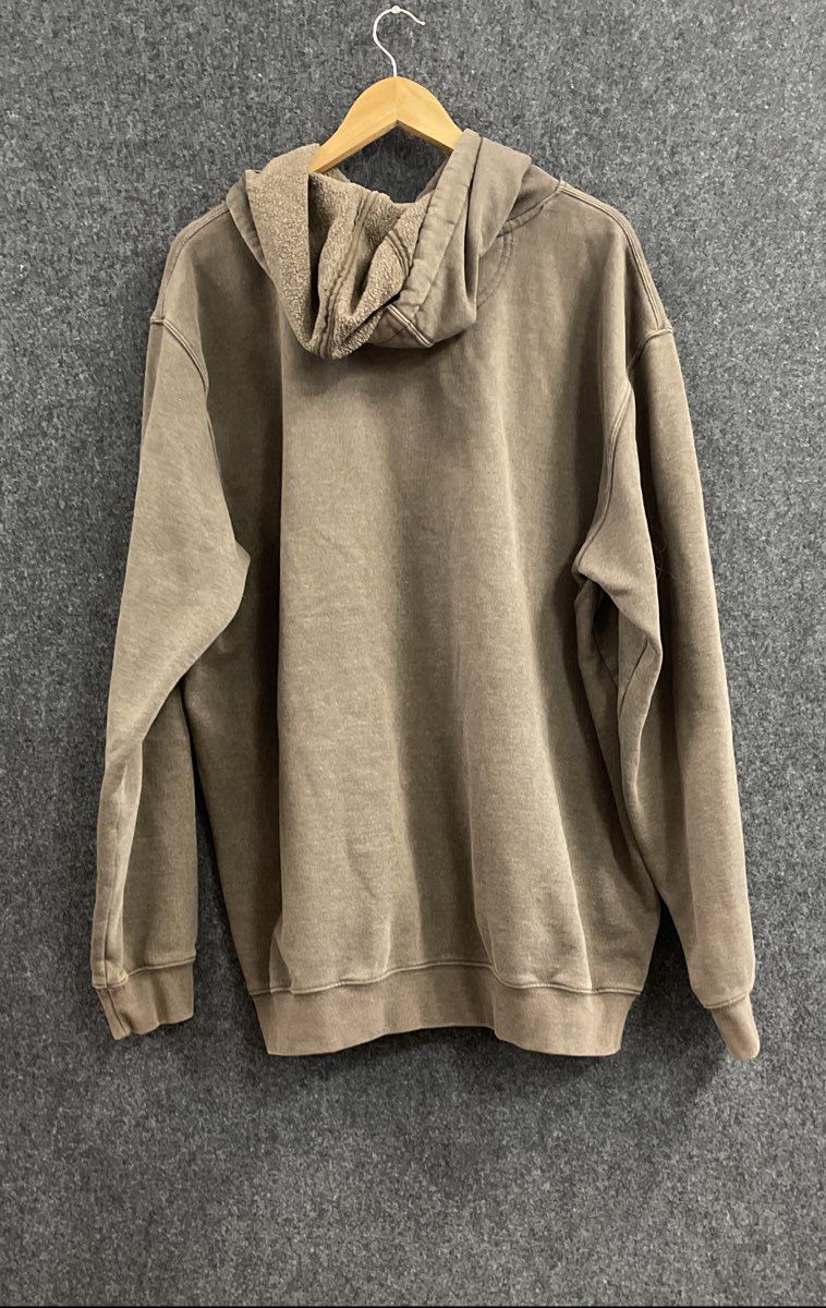 Carhartt Men's Brown Original Fit Pullover Hoodie Sleeve Graphic Logo Sz XL