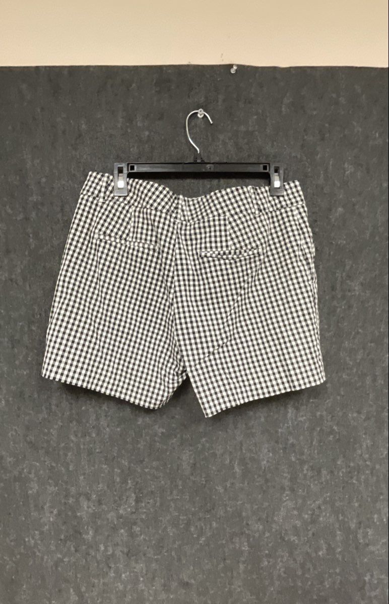 Ann Taylor Women's Black White Gingham Check Shorts Size 10